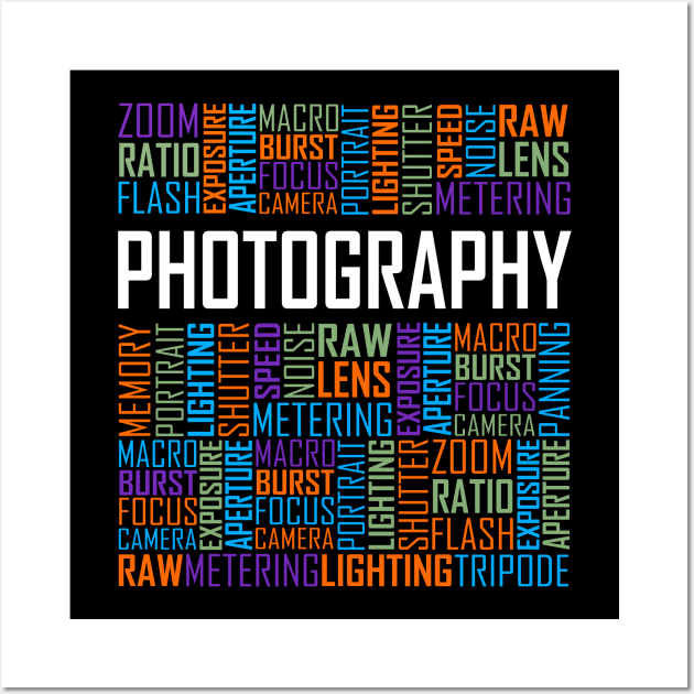 Photography Words Wall Art by LetsBeginDesigns